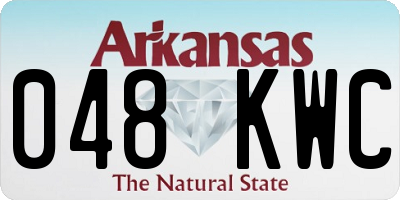 AR license plate 048KWC