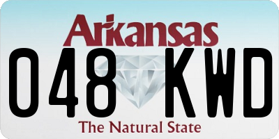 AR license plate 048KWD
