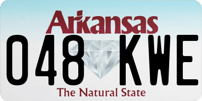 AR license plate 048KWE