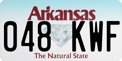 AR license plate 048KWF