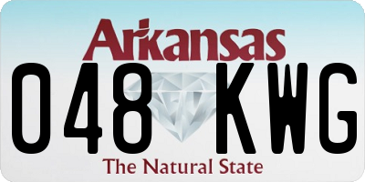 AR license plate 048KWG