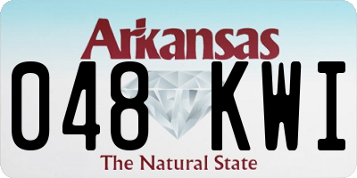 AR license plate 048KWI