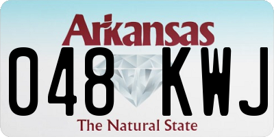 AR license plate 048KWJ