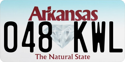AR license plate 048KWL
