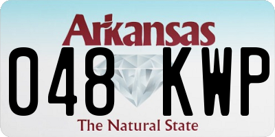 AR license plate 048KWP