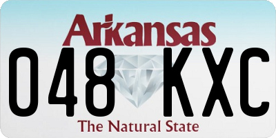 AR license plate 048KXC