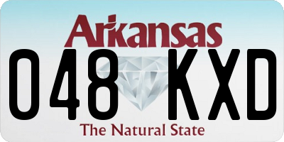 AR license plate 048KXD