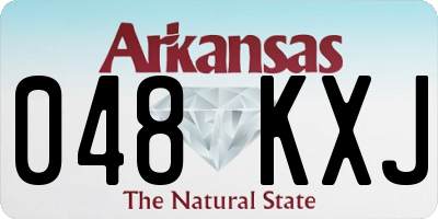 AR license plate 048KXJ