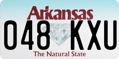 AR license plate 048KXU