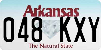 AR license plate 048KXY