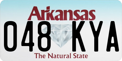 AR license plate 048KYA