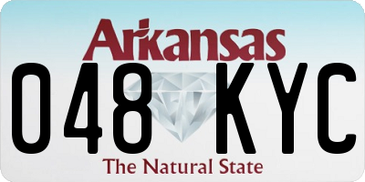 AR license plate 048KYC