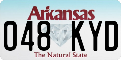 AR license plate 048KYD