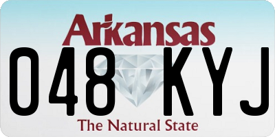 AR license plate 048KYJ