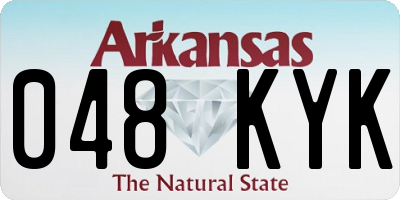 AR license plate 048KYK