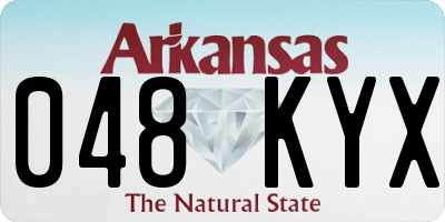 AR license plate 048KYX