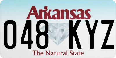 AR license plate 048KYZ