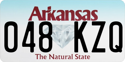 AR license plate 048KZQ