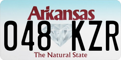 AR license plate 048KZR