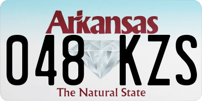 AR license plate 048KZS