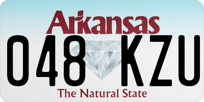 AR license plate 048KZU