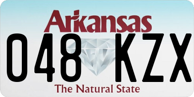 AR license plate 048KZX