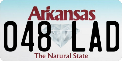 AR license plate 048LAD