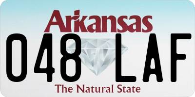 AR license plate 048LAF