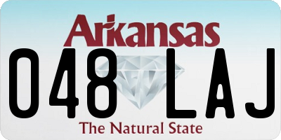 AR license plate 048LAJ