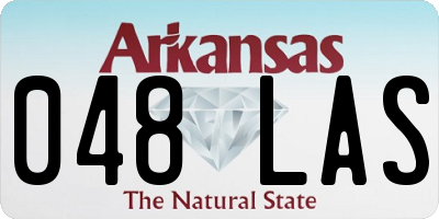 AR license plate 048LAS