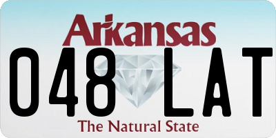 AR license plate 048LAT