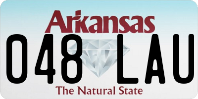 AR license plate 048LAU