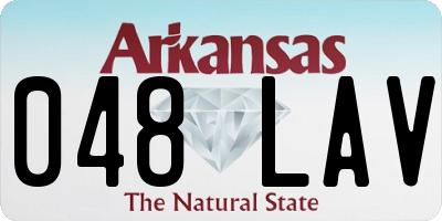 AR license plate 048LAV