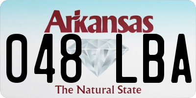 AR license plate 048LBA
