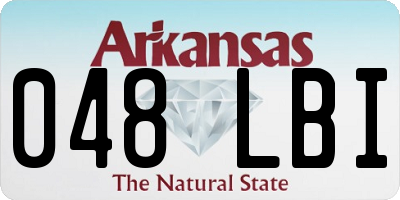 AR license plate 048LBI