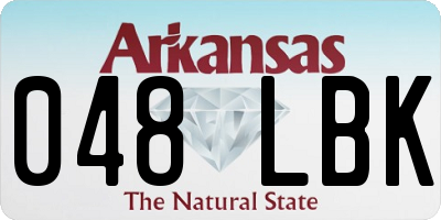 AR license plate 048LBK
