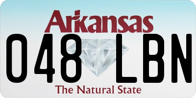 AR license plate 048LBN