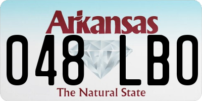 AR license plate 048LBO