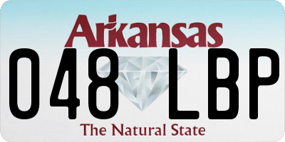 AR license plate 048LBP