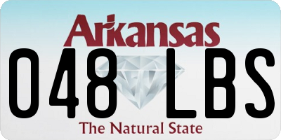 AR license plate 048LBS
