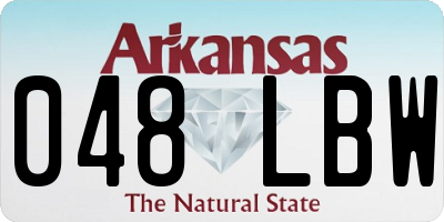 AR license plate 048LBW