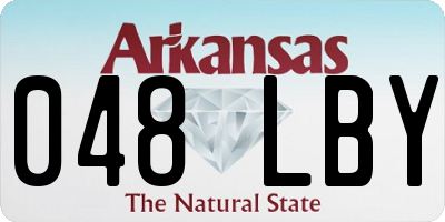 AR license plate 048LBY