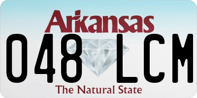 AR license plate 048LCM