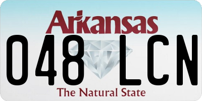 AR license plate 048LCN