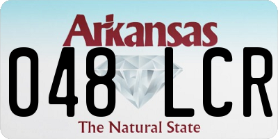 AR license plate 048LCR