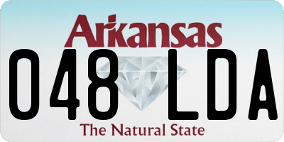 AR license plate 048LDA
