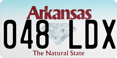 AR license plate 048LDX