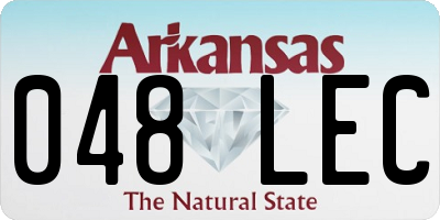 AR license plate 048LEC