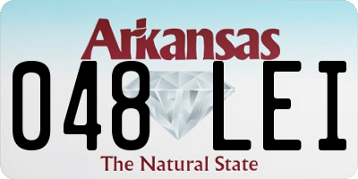 AR license plate 048LEI