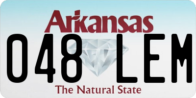 AR license plate 048LEM